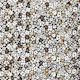 Daisies pattern black