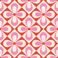 Checkerboard Flowers wallpaper