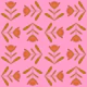 Cute Floral Squares - Pink