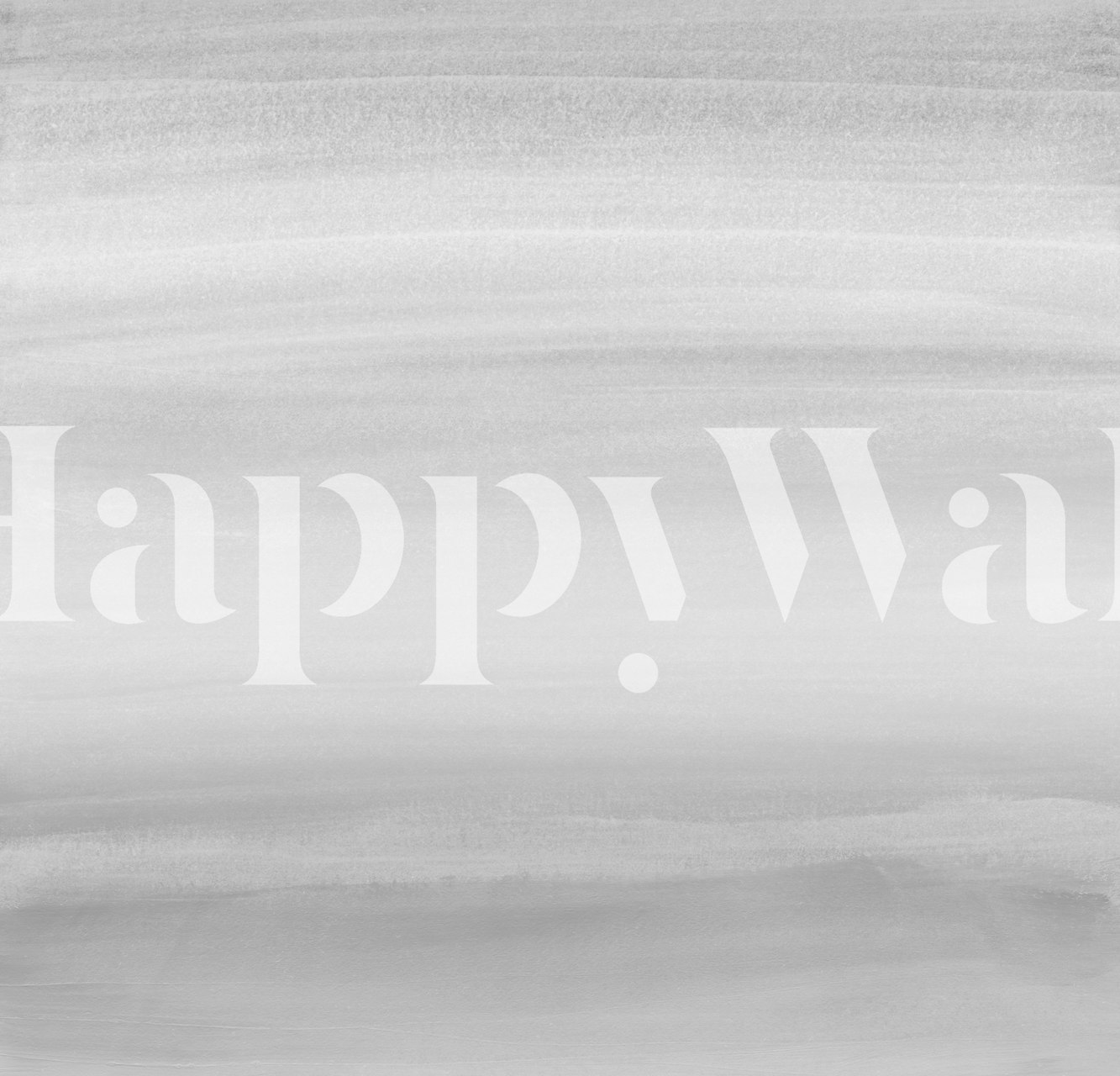 Gray and white wallpaper displayed in a room