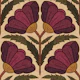 Poppies in Plum & Olive - 30cm