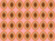 Pink Mid Century Oval Grid
