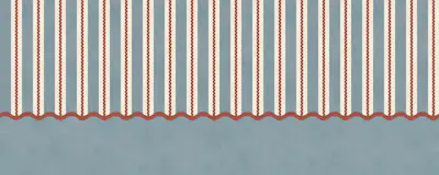 Papel de parede listrado azul empoeirado - marfim