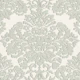 Sage Green Baroque Leaf Damask