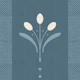 Dusty teal botanical stem