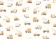 Ivory construction trucks and cranes
