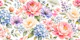Spring flowers with green foliage