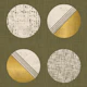 Mid Century Circles Olive Mustard