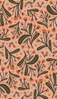 Scattered flowers Pink tapetas