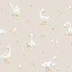 Warm beige Geese Nursery Scene Medium