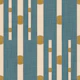 Mid Century Stripes Teal Mustard