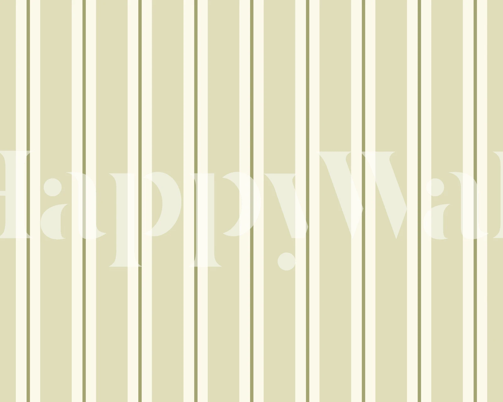 Celery green striped wallpaper in a room (8/8)