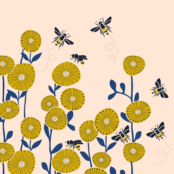 Garden Dreamer with bees