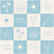 Retro Beach Tiles - Blue Sea