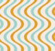 Retro Wave Stripes - Sunset Yellow Turquoise