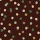 Chocolate Brown Confetti Polka Dots