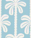 Retro Palm Stripes - Blue Sea