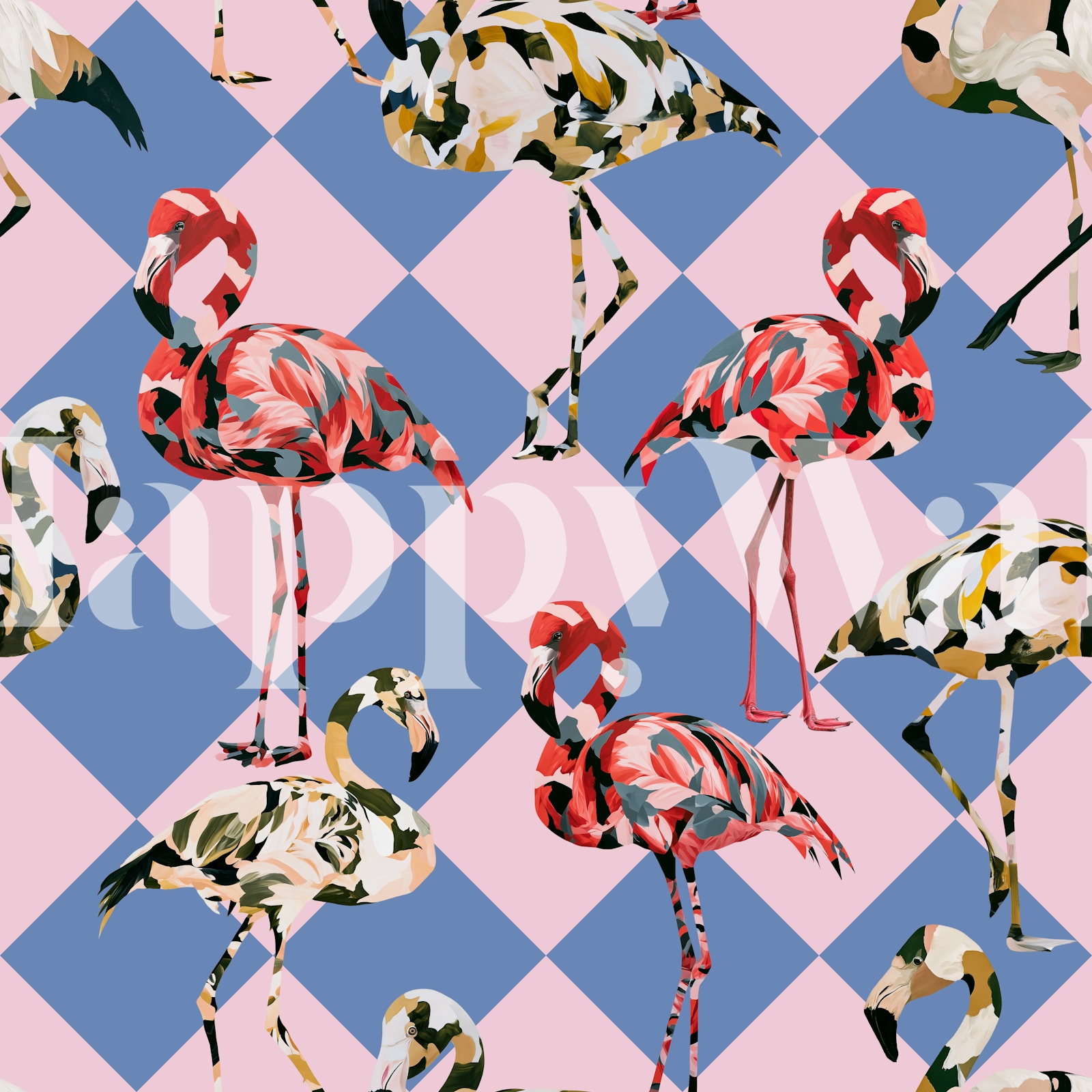 Flamingo Fun 03 wallpaper | Happywall