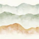 Sage Green Misty Mountains