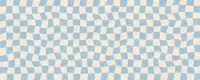 Sky Blue Wavy Checkerboard Tiles wallpaper
