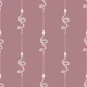 Gothic Snake Bones Stripes- Blush Rose