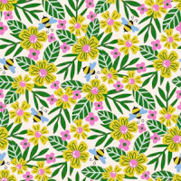 Bee Meadow Day wallpaper