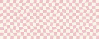 Blush Pink Wavy Checkerboard Tiles tapet
