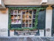Forest green window with teddy bears
