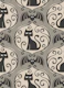 cats and bats - taupe grey