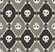 skull diamonds - taupe grey black