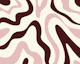 Liquid Retro Groovy Burgundy Pink