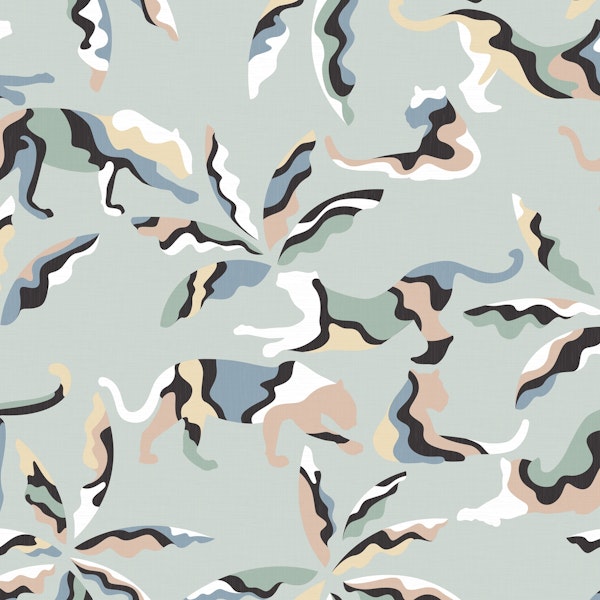 Jungle in Pastels and Mint