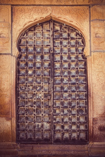Verlichting Horzel vergeetachtig Deuren van Rajasthan 4 behang - Happywall