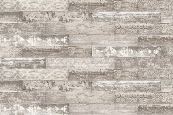 Vintage Wood Tiles Beige White