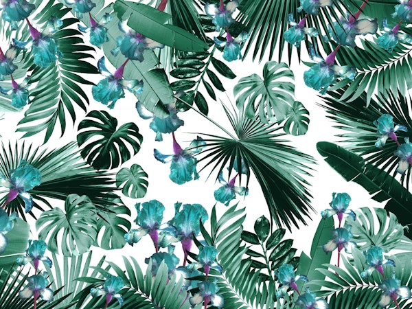 Jungle Leaves Flower Oasis 1