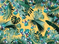 Jungle Leaves Flower Oasis 2 tapete