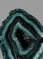 Teal Agate Black Glitter  2 papiers peint
