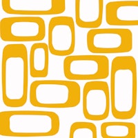 Square Pattern Mustard papel pintado