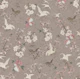 Vintage japanese birds and blossom - beige