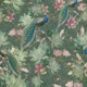 Vintage peacock moody botanical garden