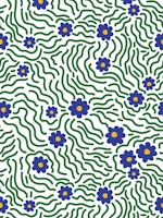 Wavy Daisies - Brights behang