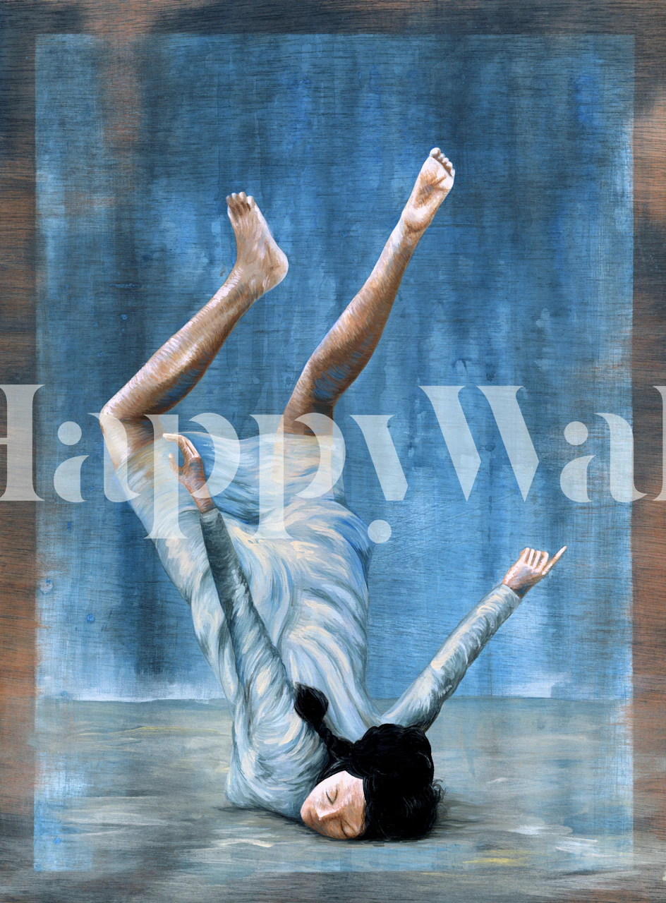 Almost Blue wallpaper in a stylish room