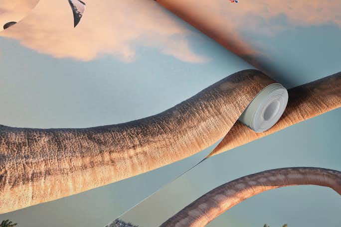 Brachiosaurus Walkwallpaper roll