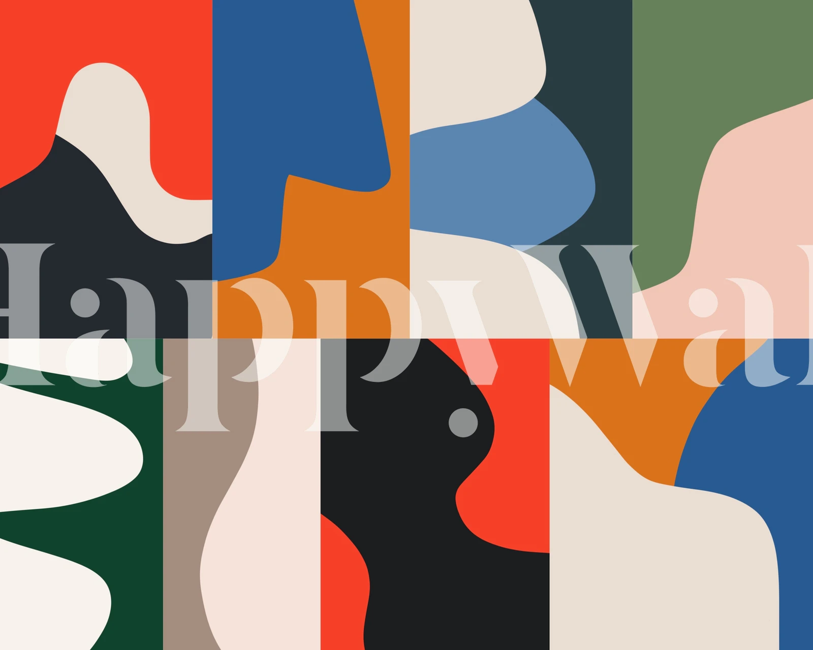 Moderne abstrakt mosaik tapetdesign