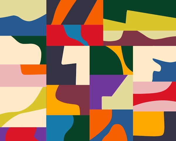 Geometric colors mosaic