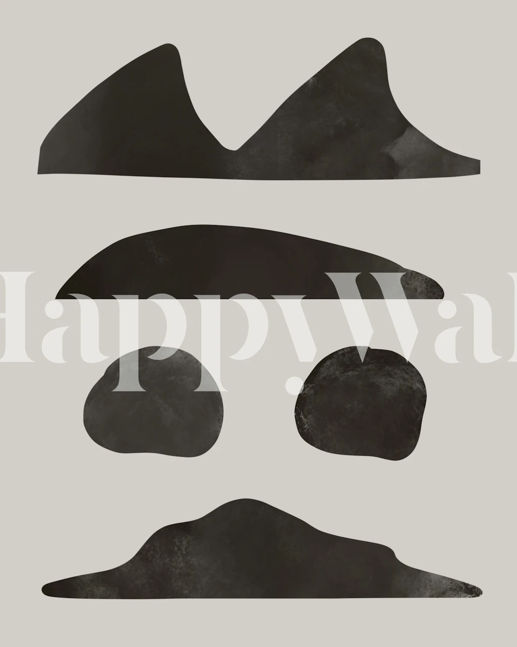 Abstrakt Rocks and peaks tapetdesign