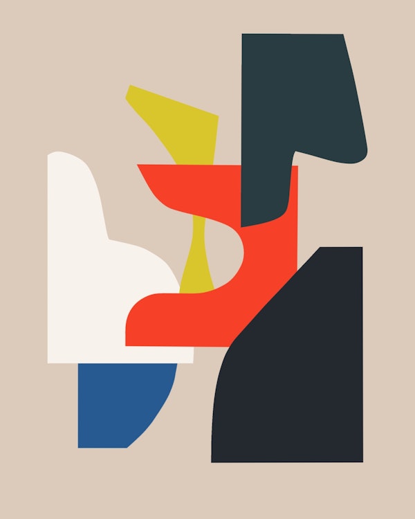 Minimalist color cutouts