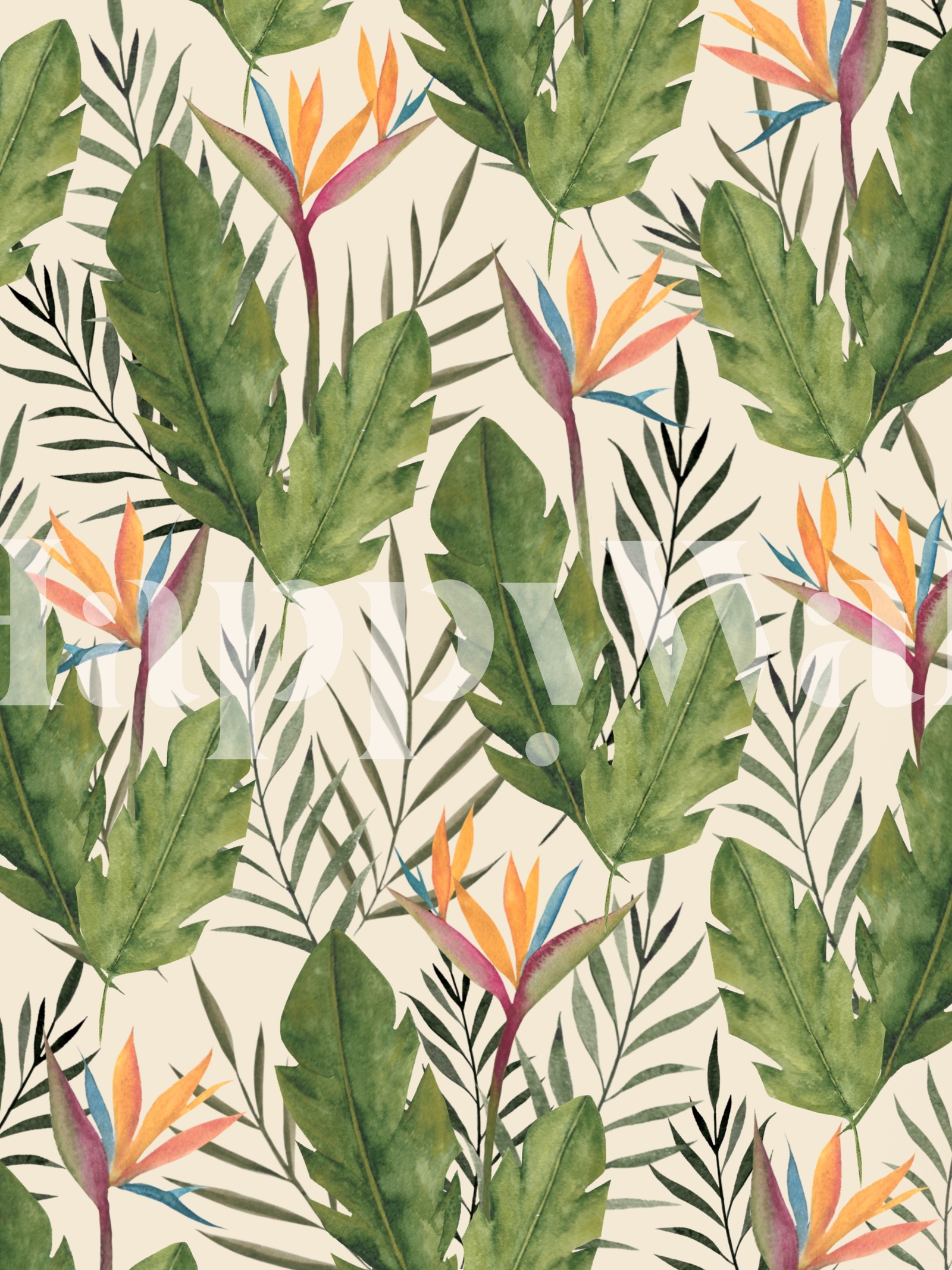 Tropical Green Wallpaper - Happywall