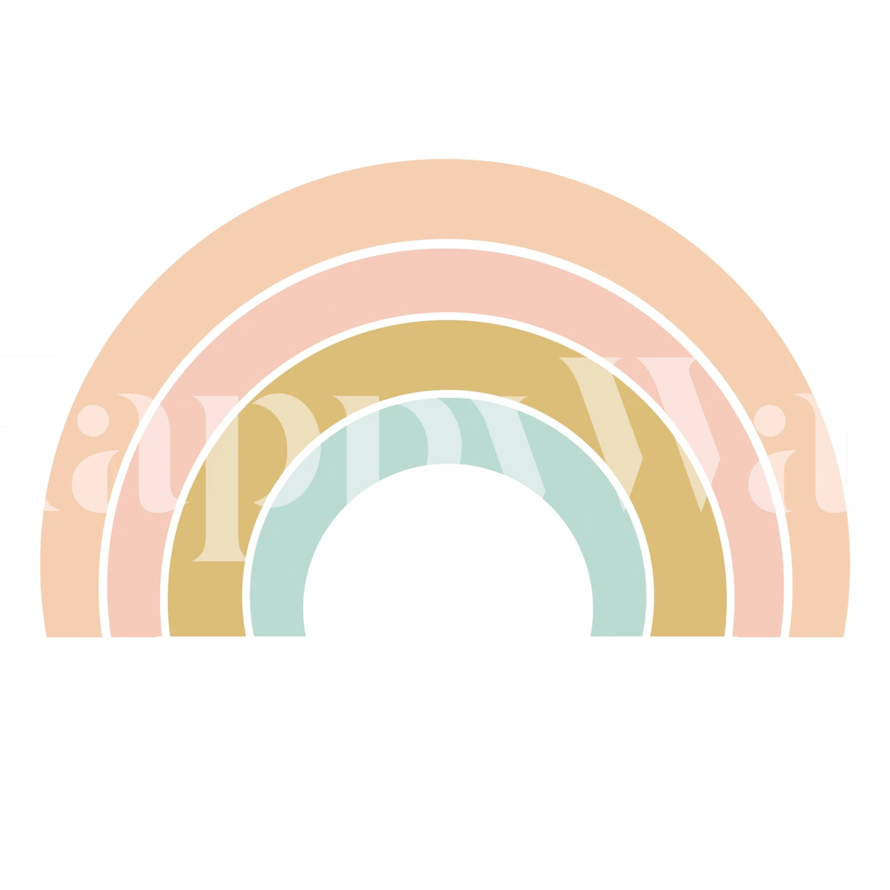 Bohemian Vintage Retro rainbow Behang