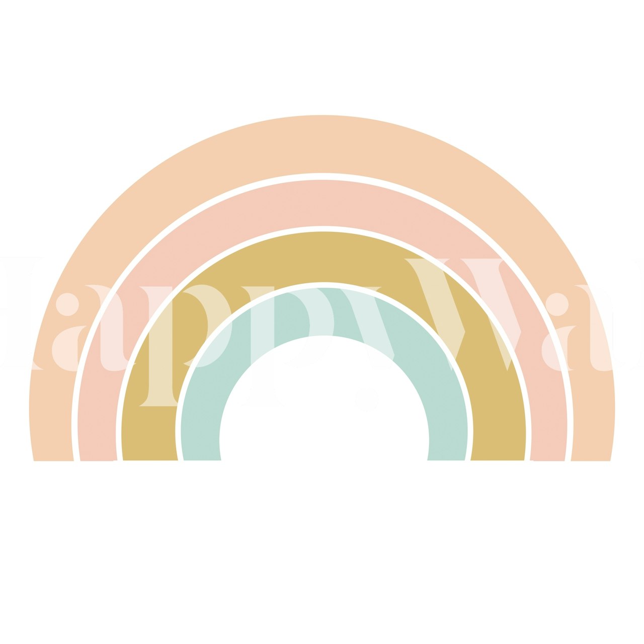 Vintage μποέμικο Retro rainbow ταπετσαρία